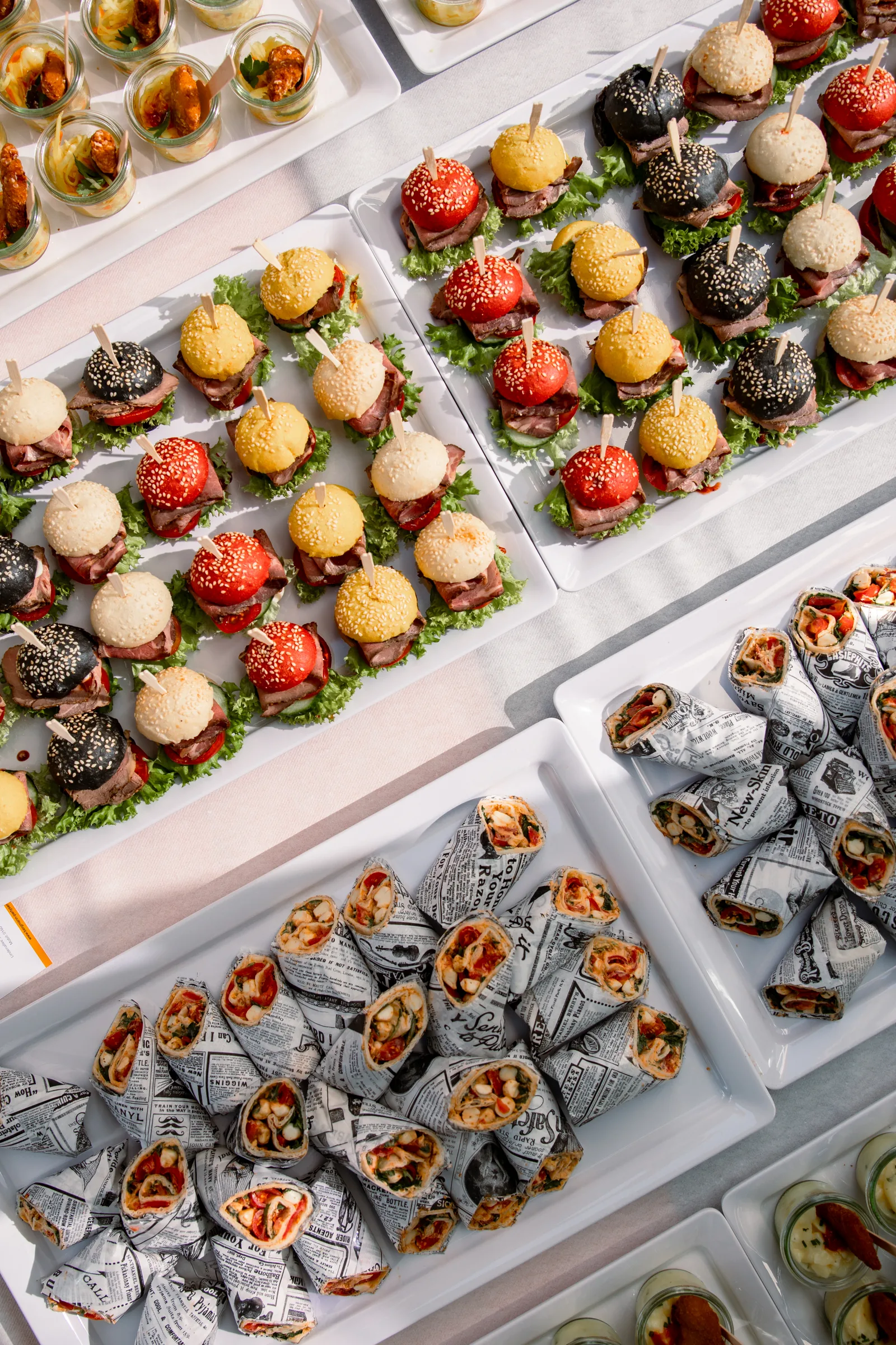 Catering bei der Eröffnung des Athletikzentrums